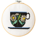 Cotton Clara Teacup Brie Harrison Cross Stitch Kit