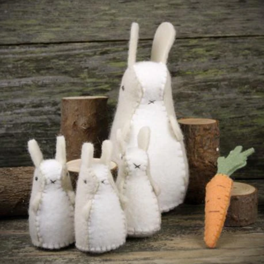 DIY Bunnies and Carrot Stuffed Companian Kit