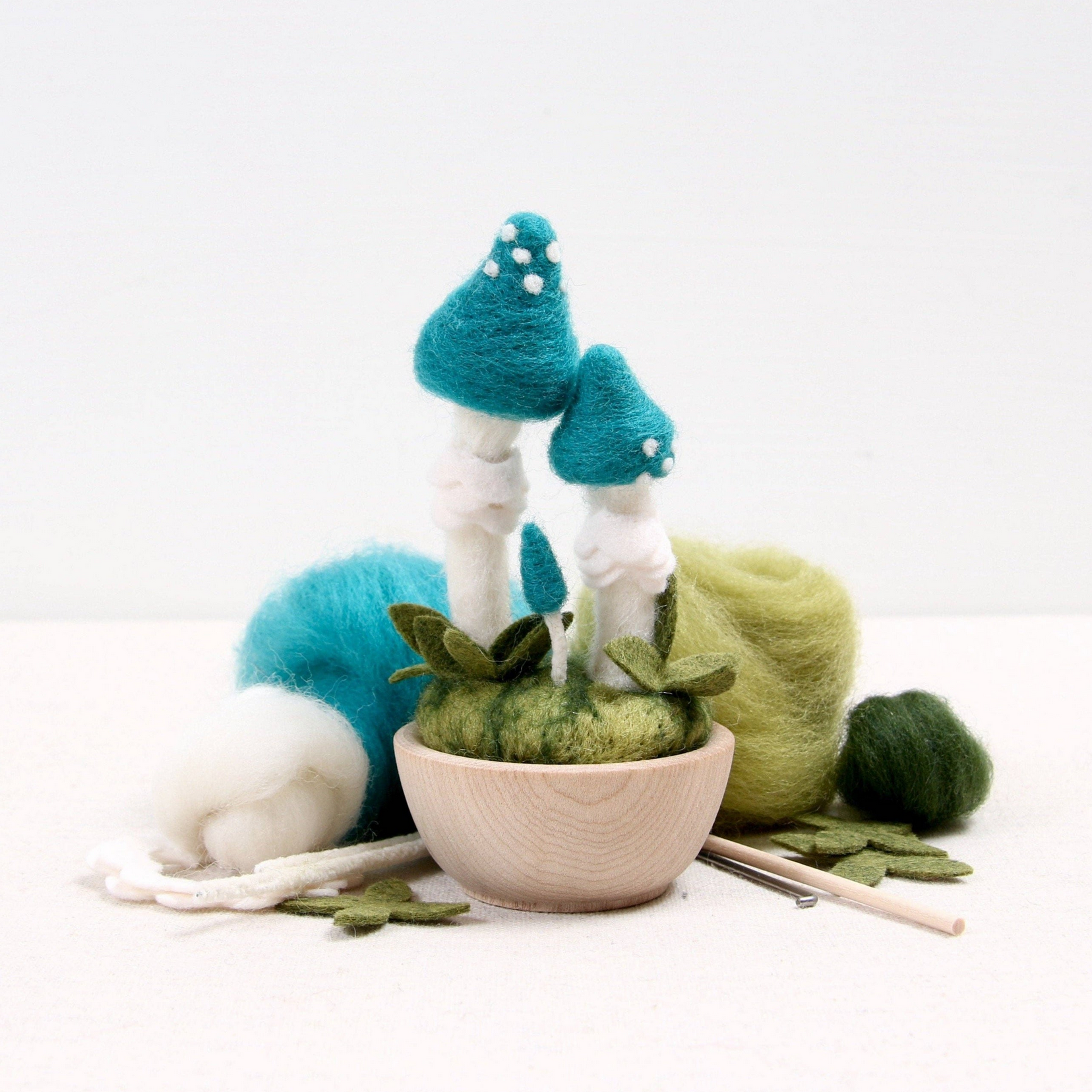 Mushroom Needle Felting Kit