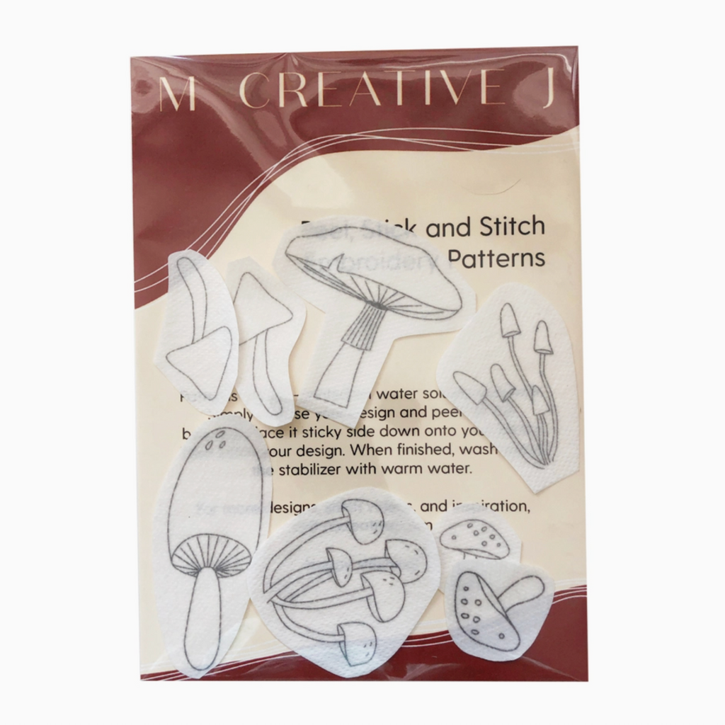 Peel Stick & Stitch Hand Embroidery Patterns by M Creative J