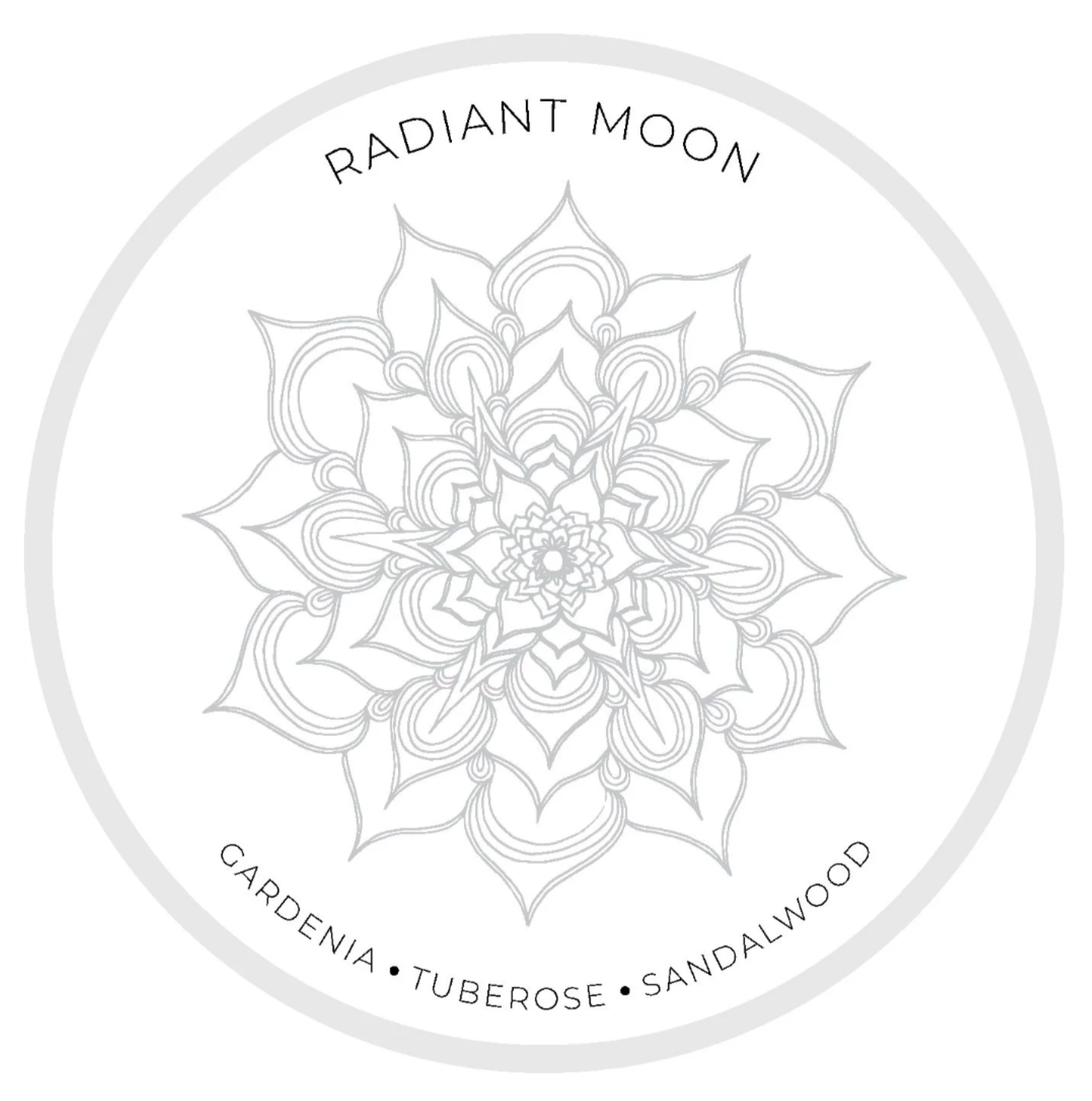 Mandala Moon Candles 10oz Glass Vessels