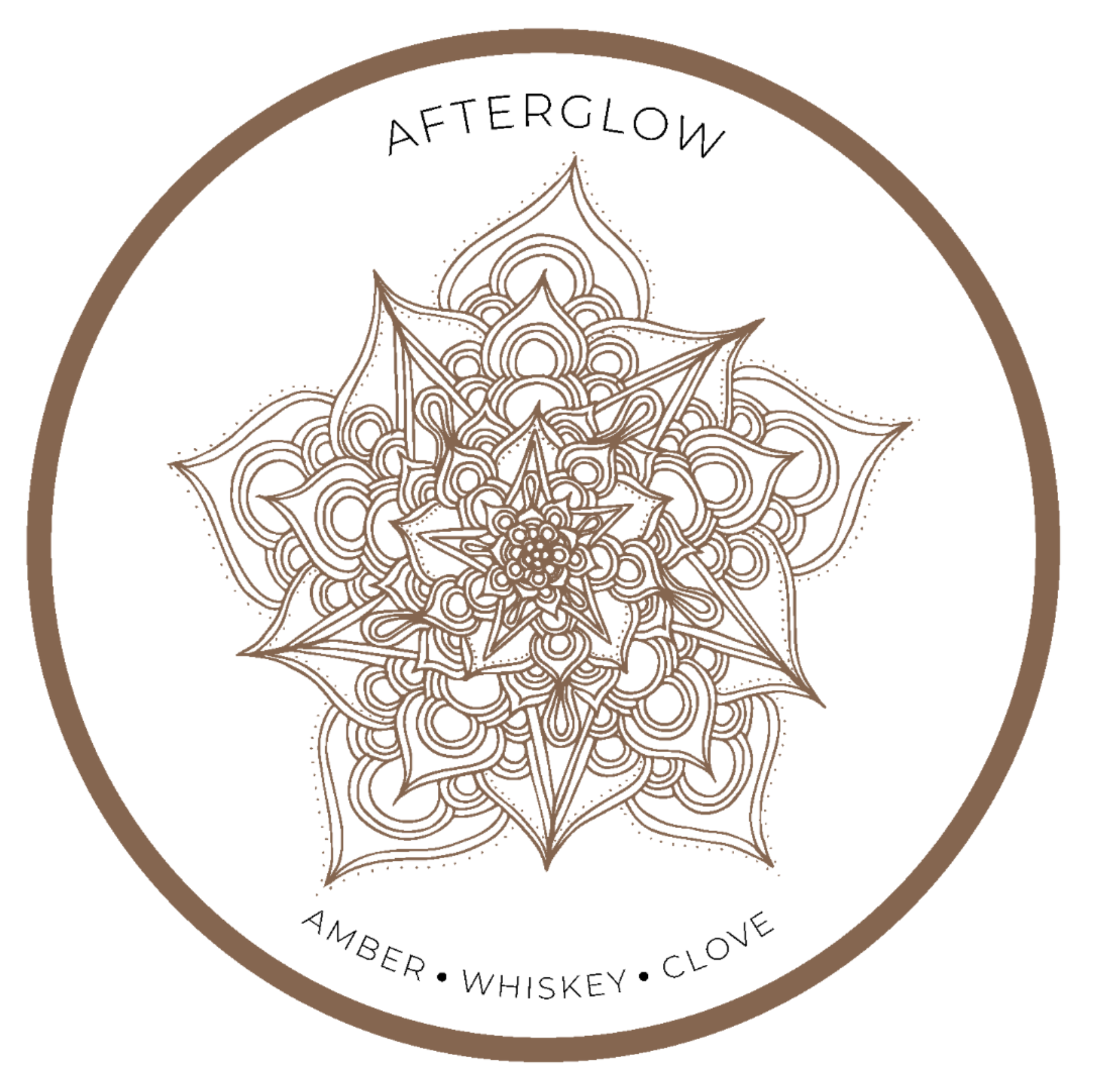 Mandala Moon Candles 10oz Glass Vessels