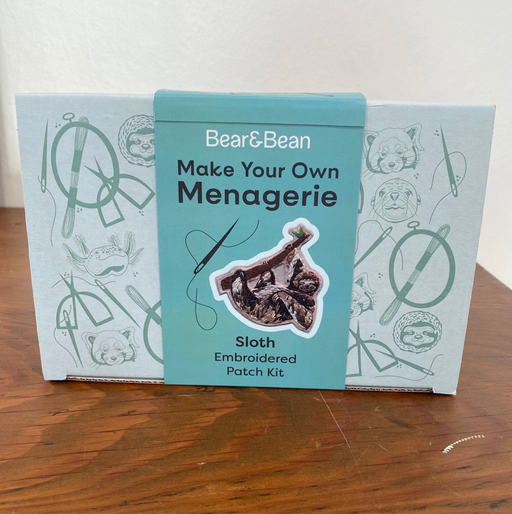 Make Your Own Menagerie Embroidered Animal Patch - Bear&Bean