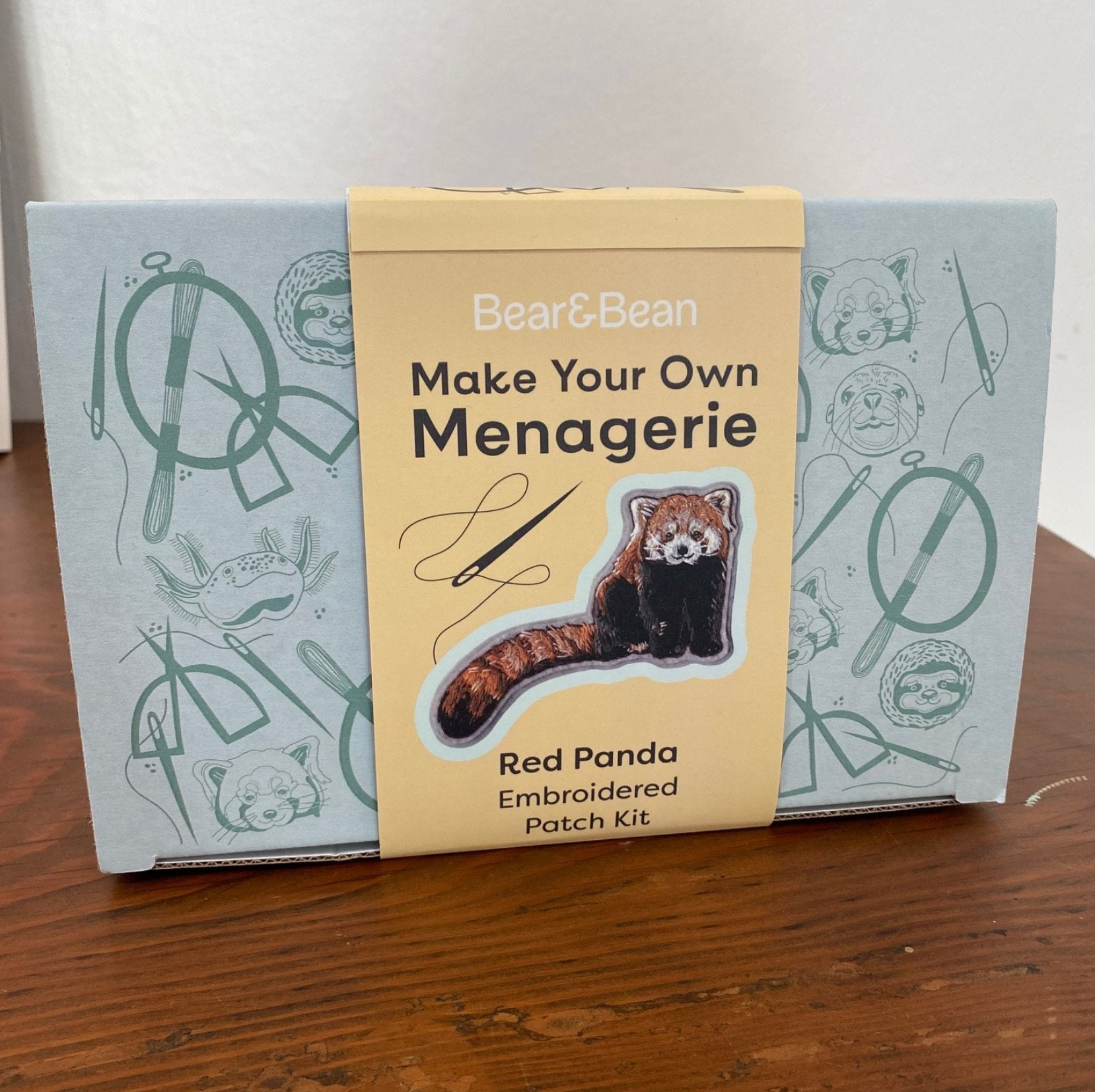 Make Your Own Menagerie Embroidered Animal Patch - Bear&Bean