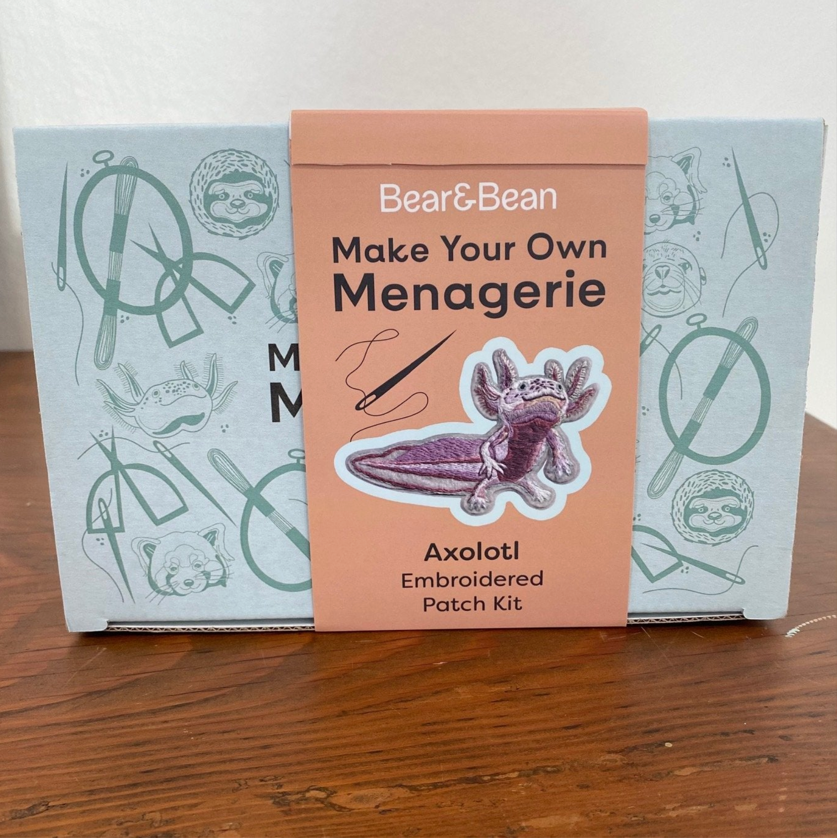 Make Your Own Menagerie Embroidered Animal Patch - Bear&Bean