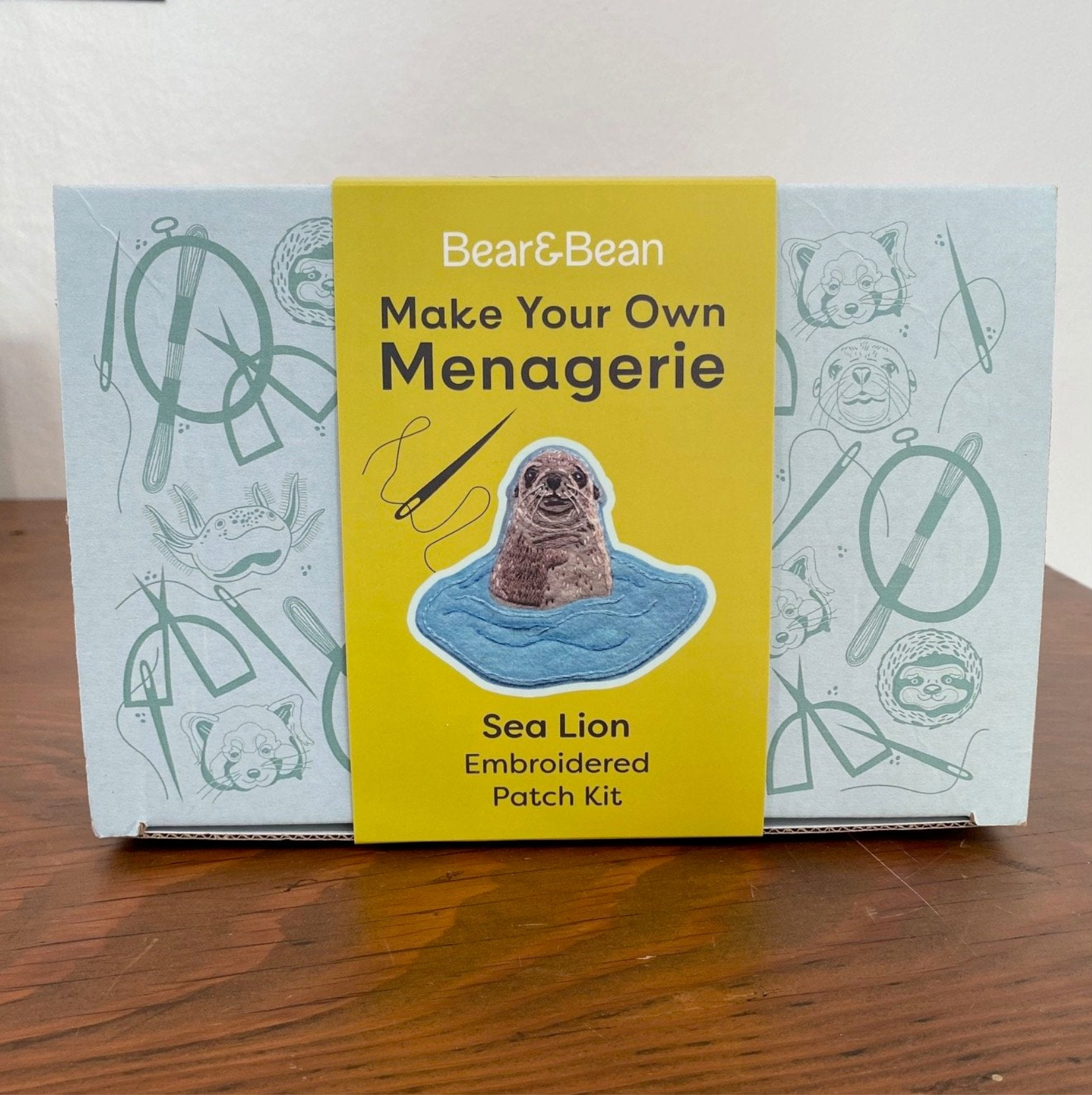 Make Your Own Menagerie Embroidered Animal Patch - Bear&Bean