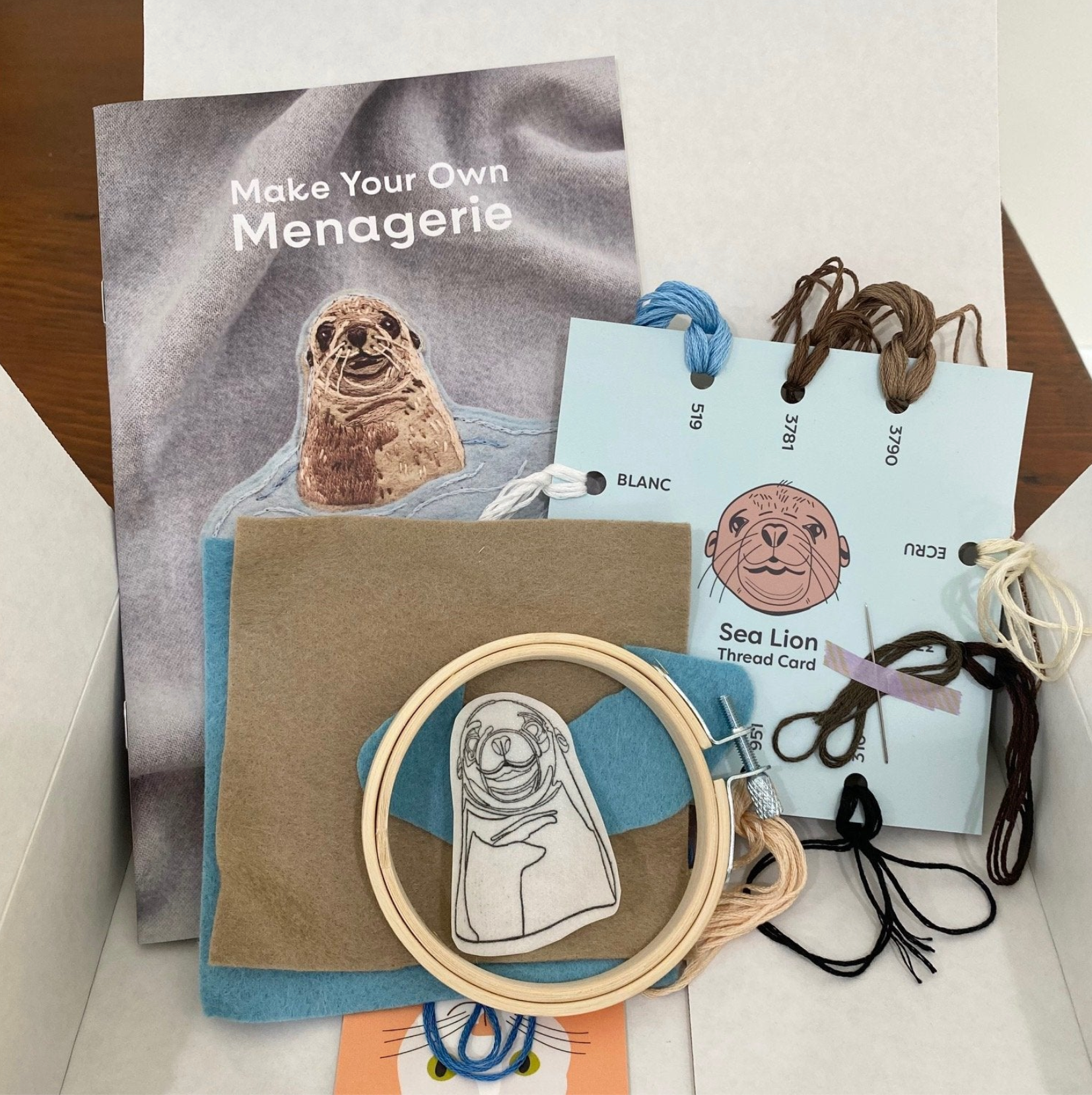 Make Your Own Menagerie Embroidered Animal Patch - Bear&Bean