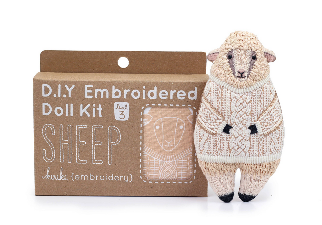 DIY Embroidery Doll Kits by kiriki press