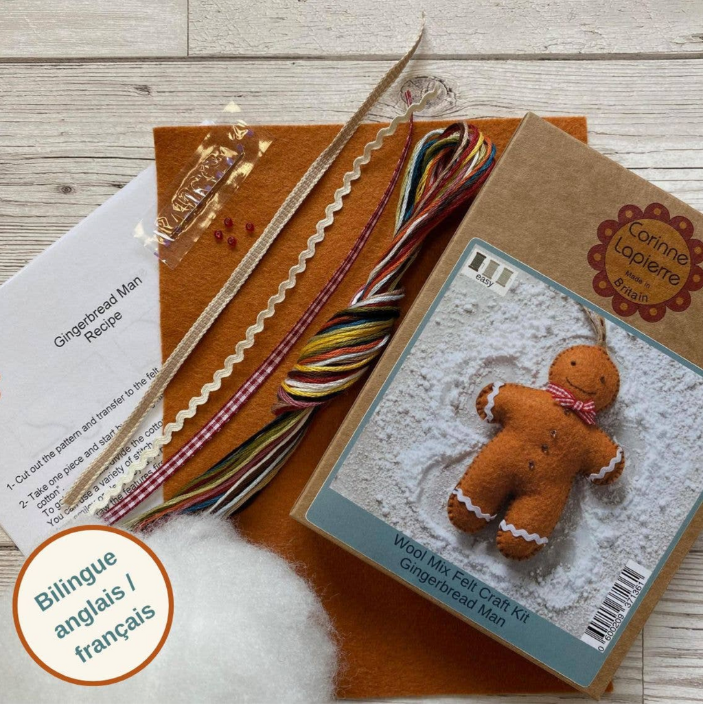 Gingerbread Man Felt Craft Mini Kit