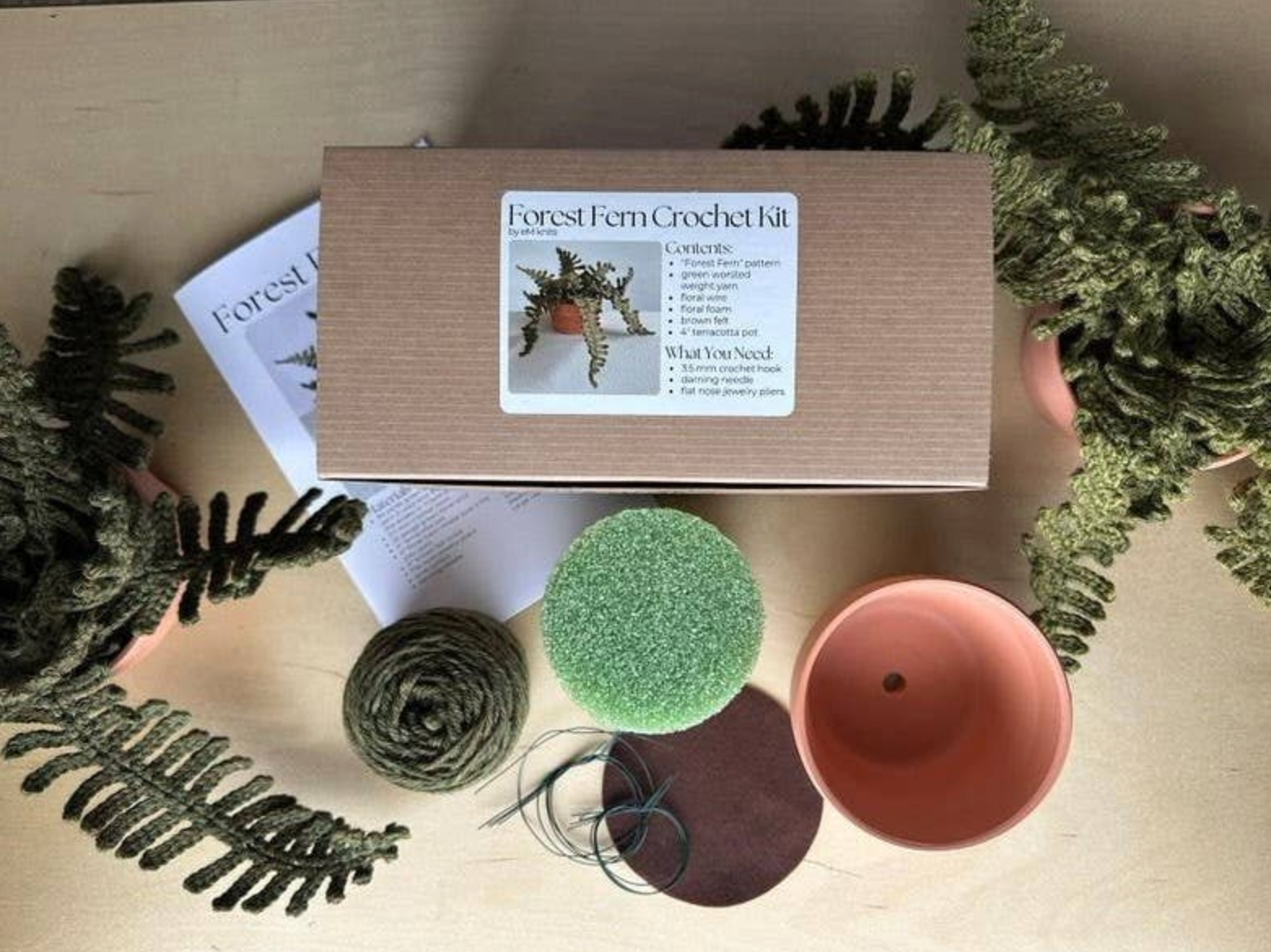 Crochet Kit - Forest Fern