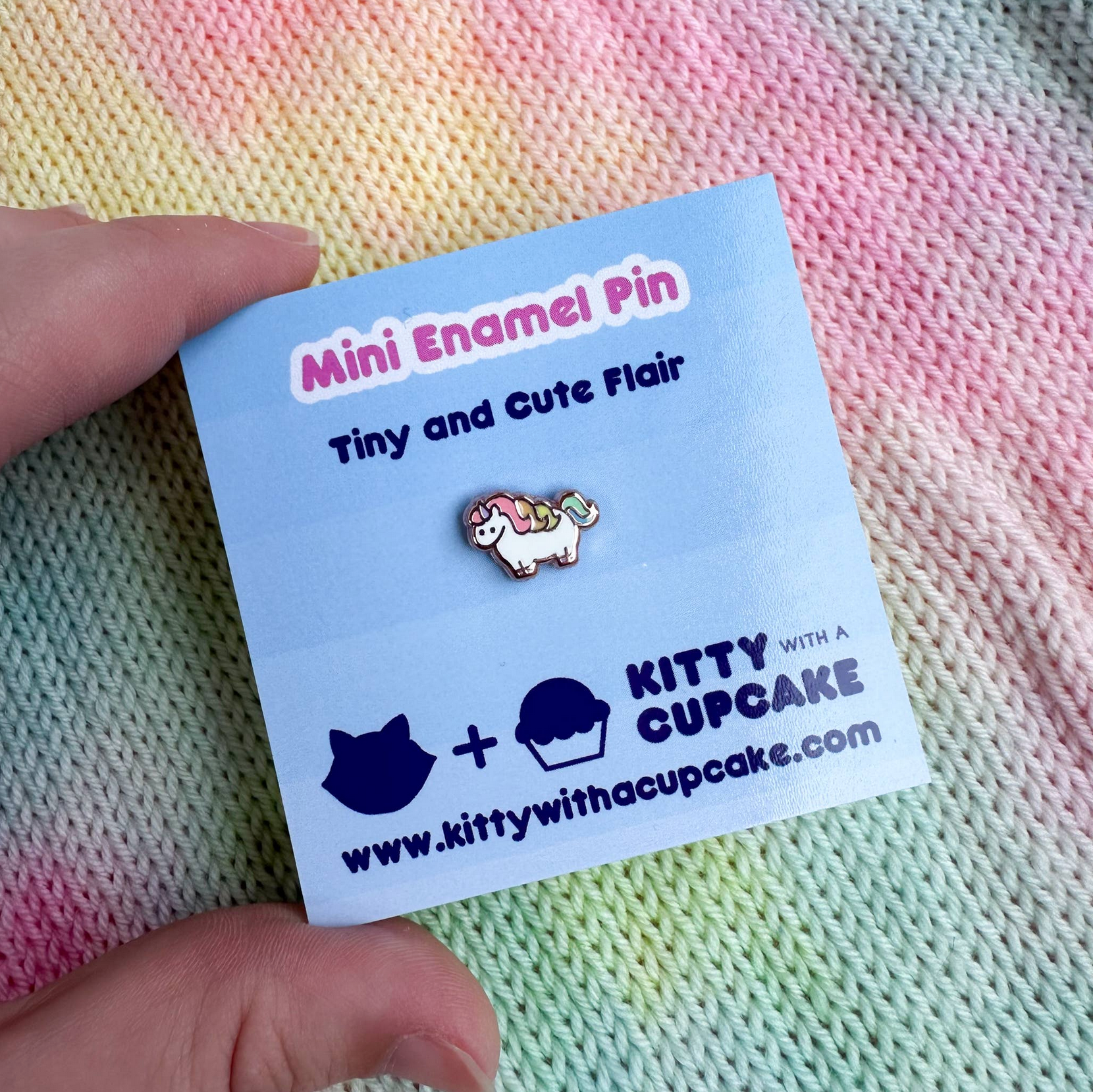 Chubby Unicorn Mini Enamel Pin