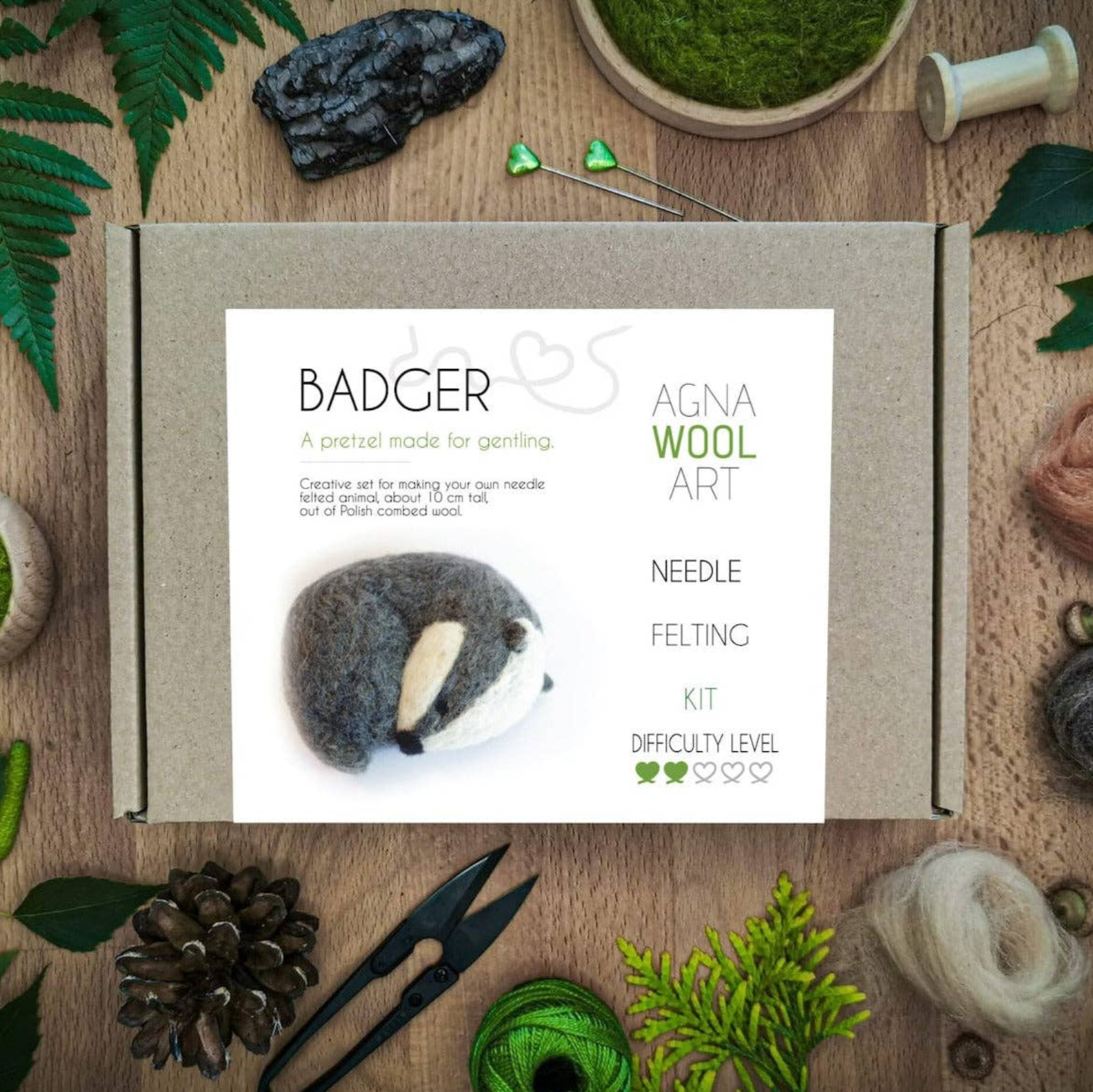 Badger Needle Felting Kit