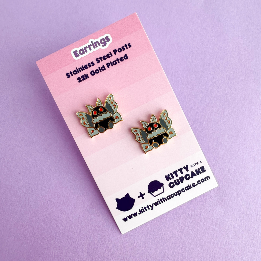 Mothman Earrings