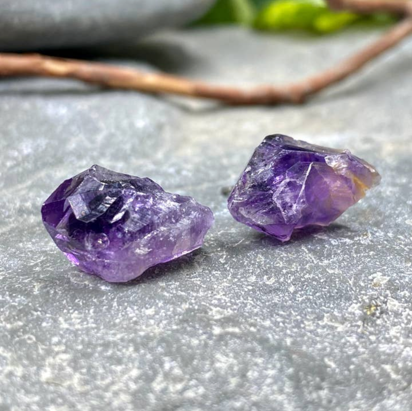 Earth Play Raw Gemstone Sterling Silver Stud Earrings