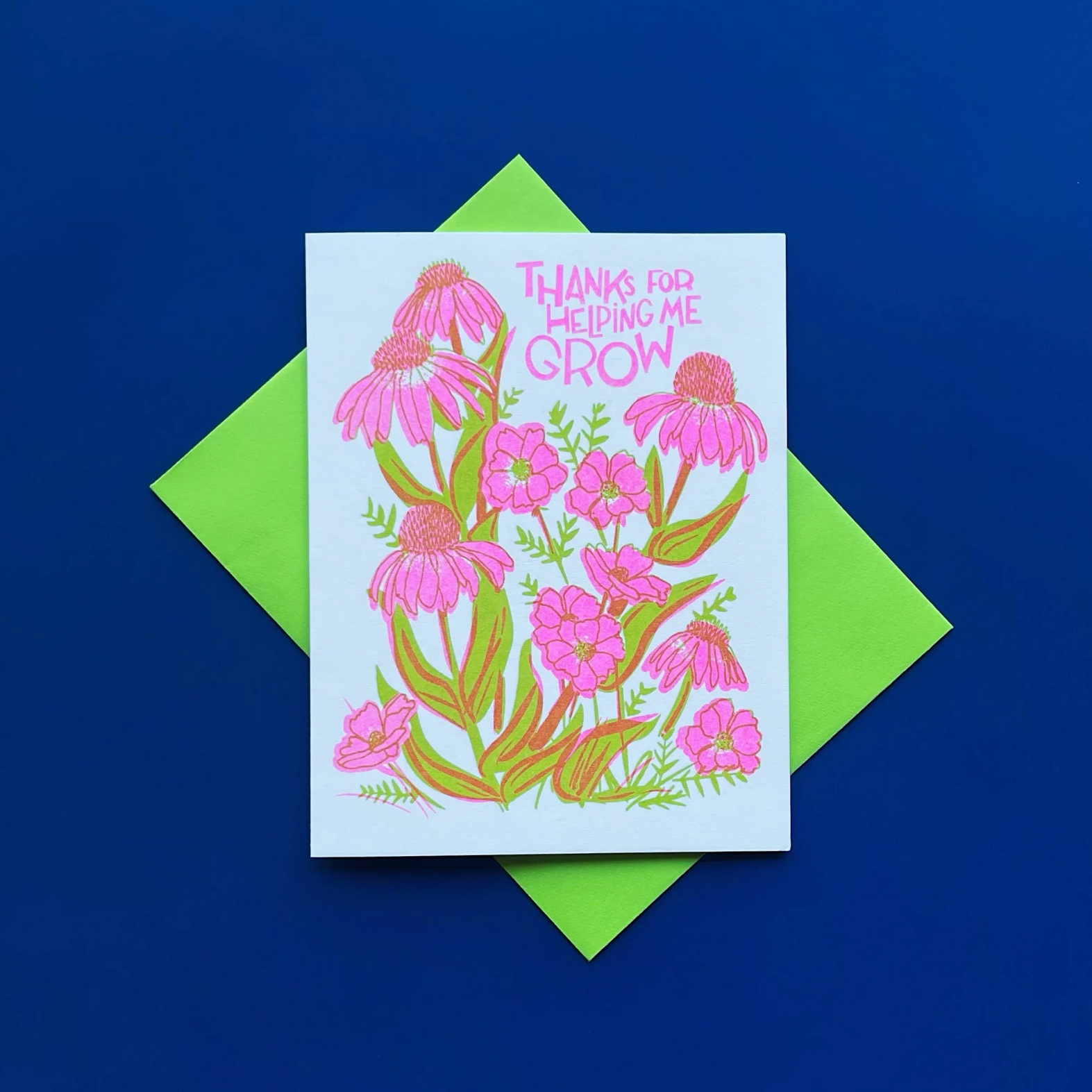 Thanks Growth Parent - Mentor Risograph Card