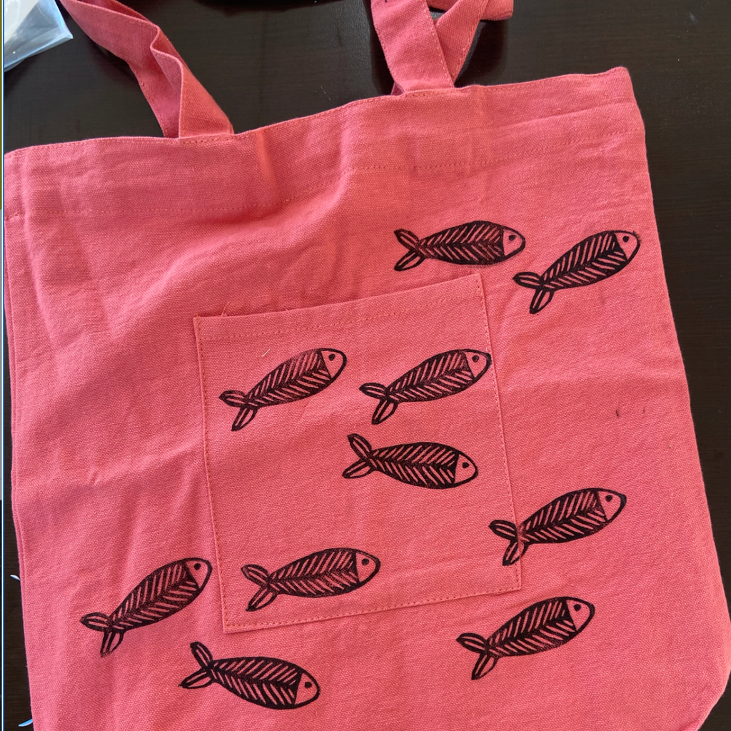Block Printing Tote Bags March 28th 4-6pm