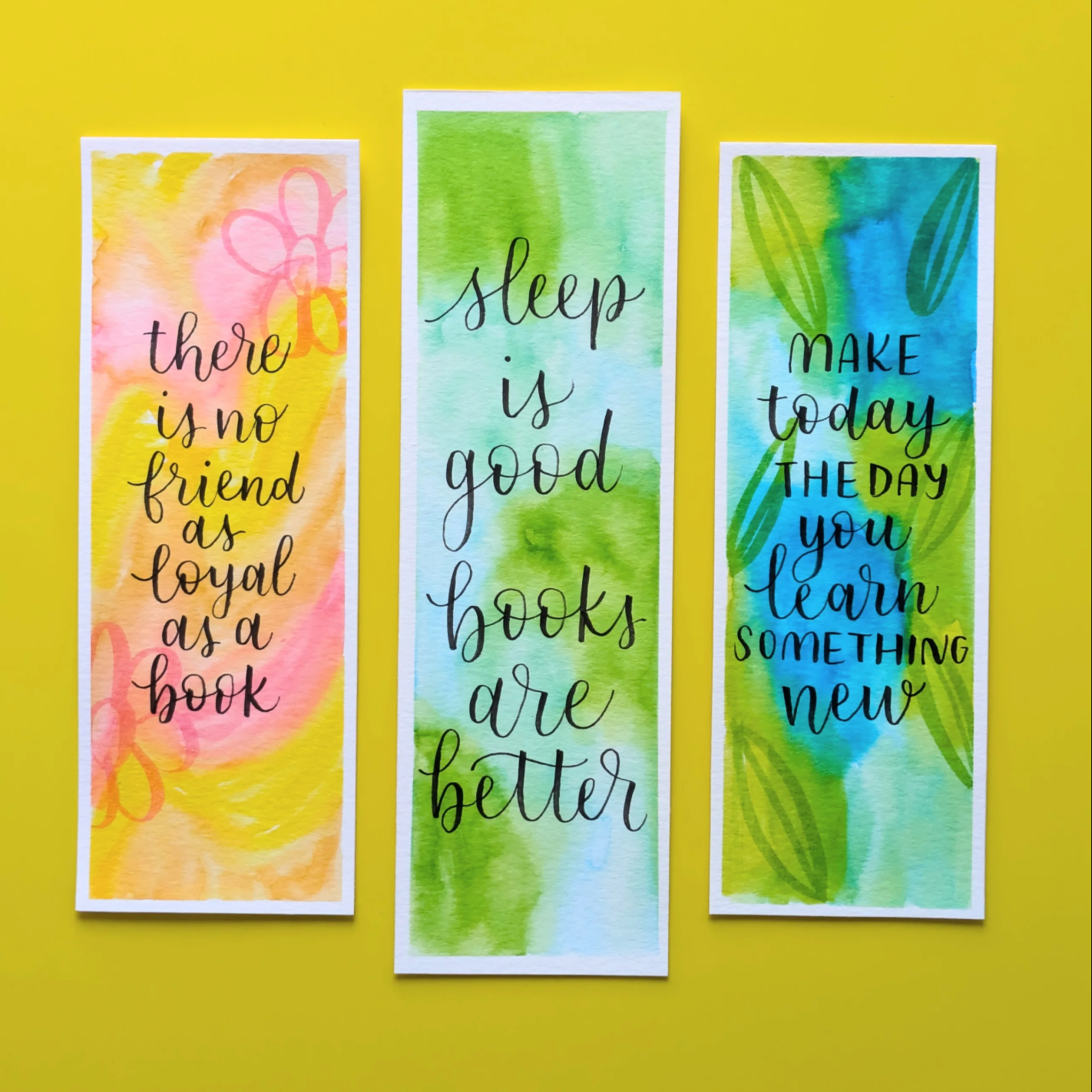 Beginning Brush Lettering: Bookmarks March 15th 1-4pm