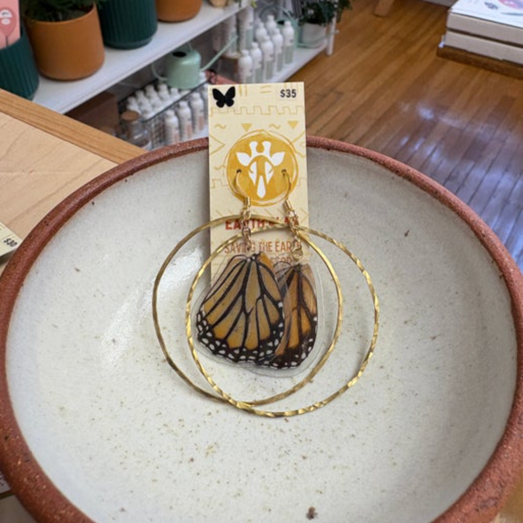 Earth Play Butterfly Statement Earrings