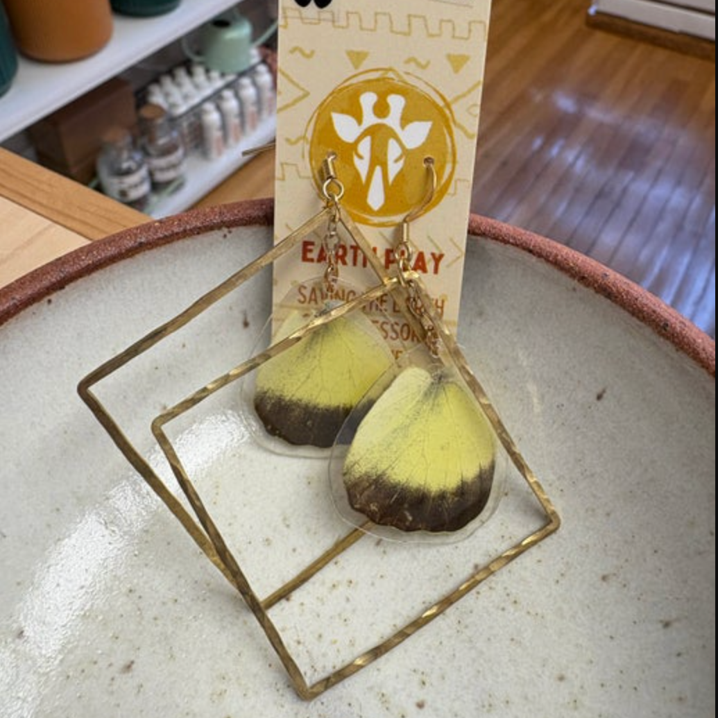 Earth Play Butterfly Statement Earrings