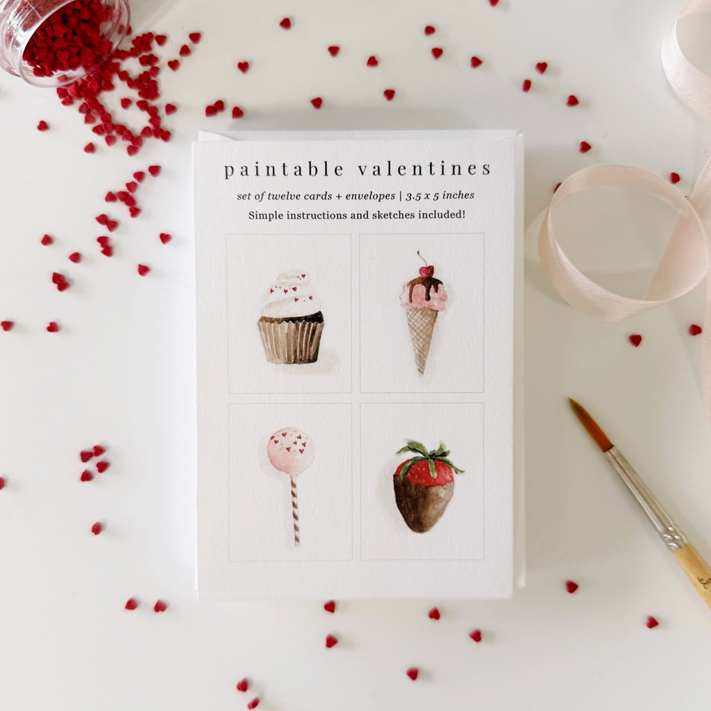 Emily Lex Sweet Treat Paintable Valentines
