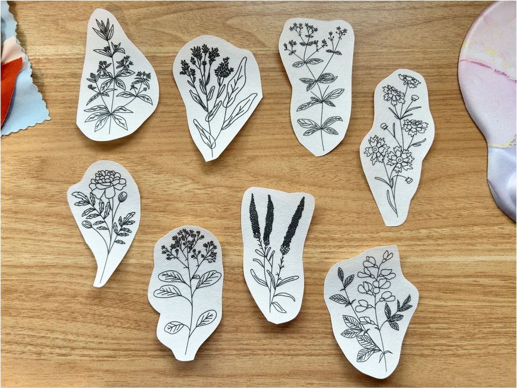 Dye Plants Stick and Stitch Embroidery Patterns