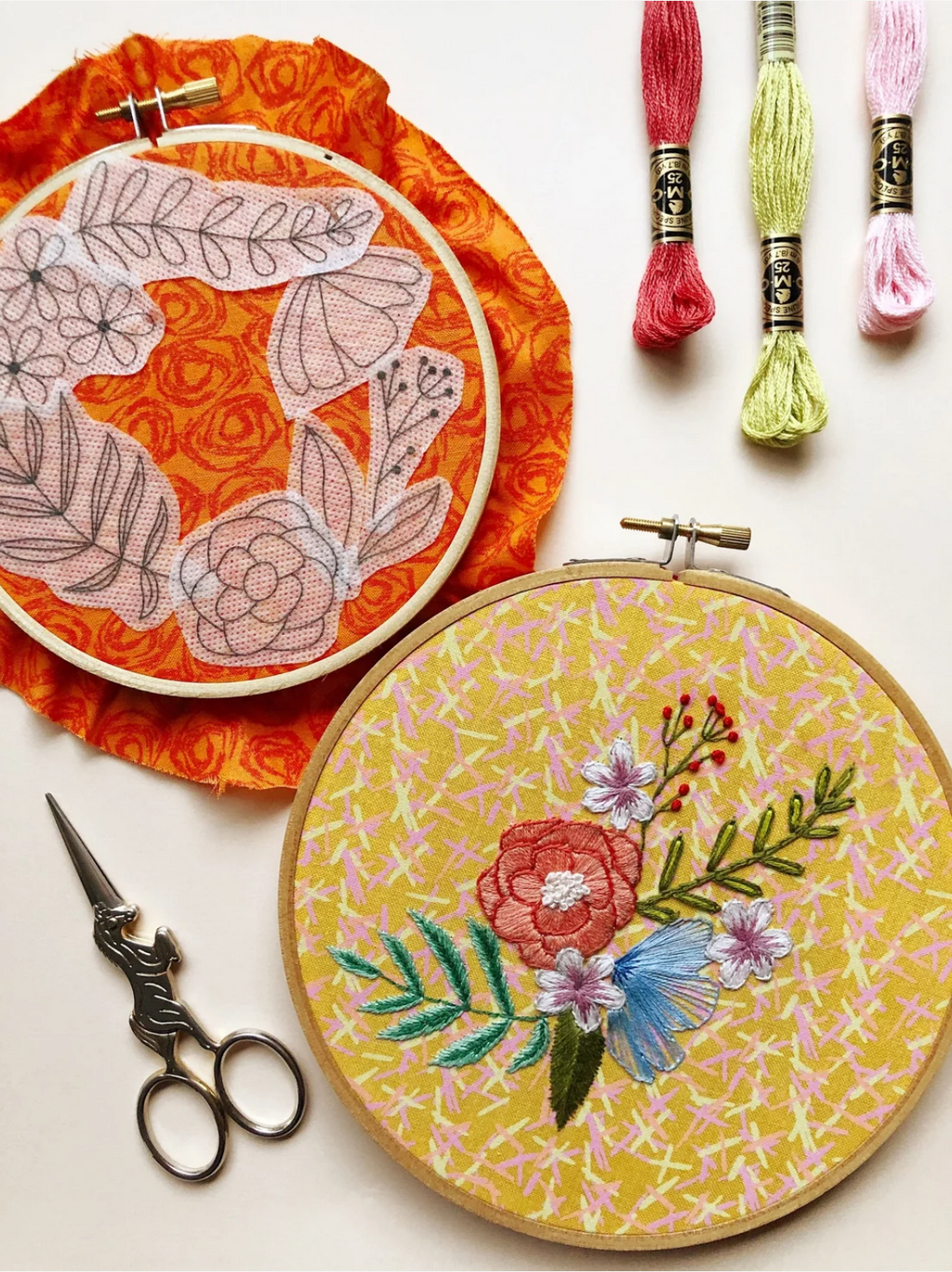 Florals Stick and Stitch Embroidery Patterns