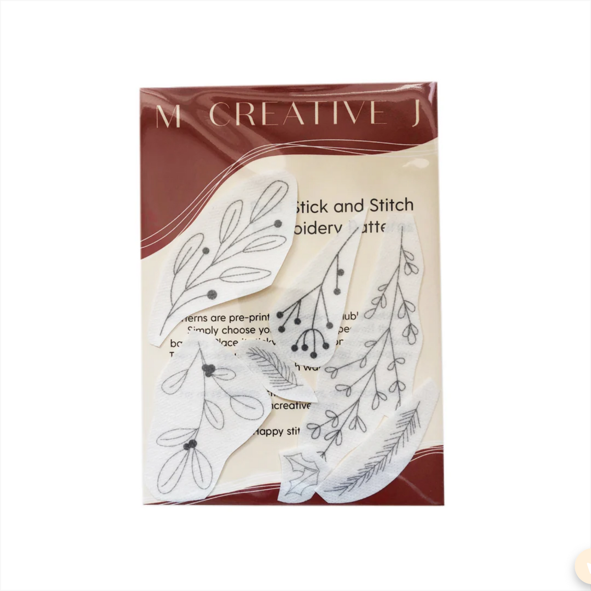 Winter Botanicals Stick and Stitch Embroidery Patterns