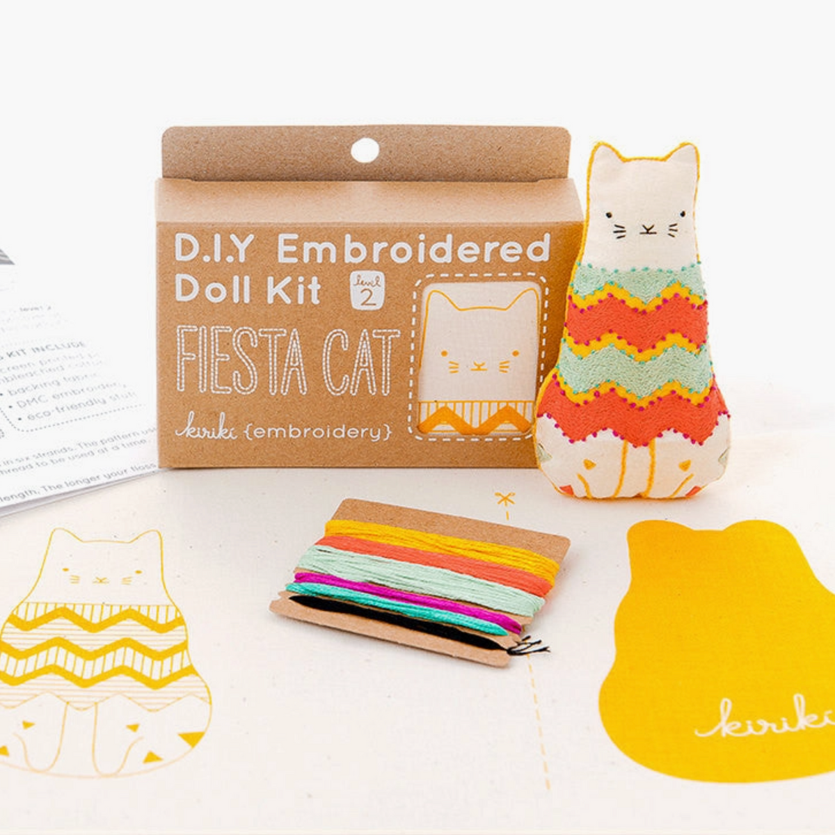 DIY Embroidery Doll Kits by kiriki press