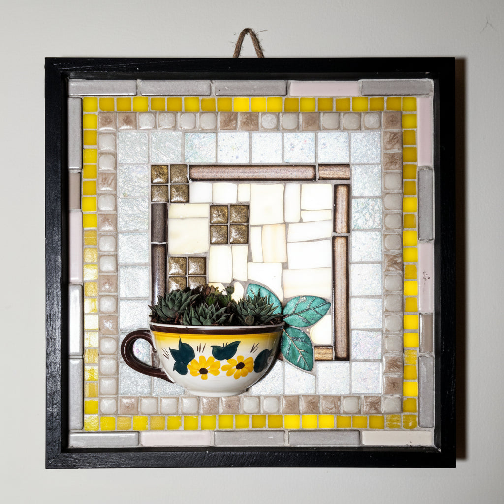Mosaic Tea Cup Planter  Jan. 17th 1-5pm
