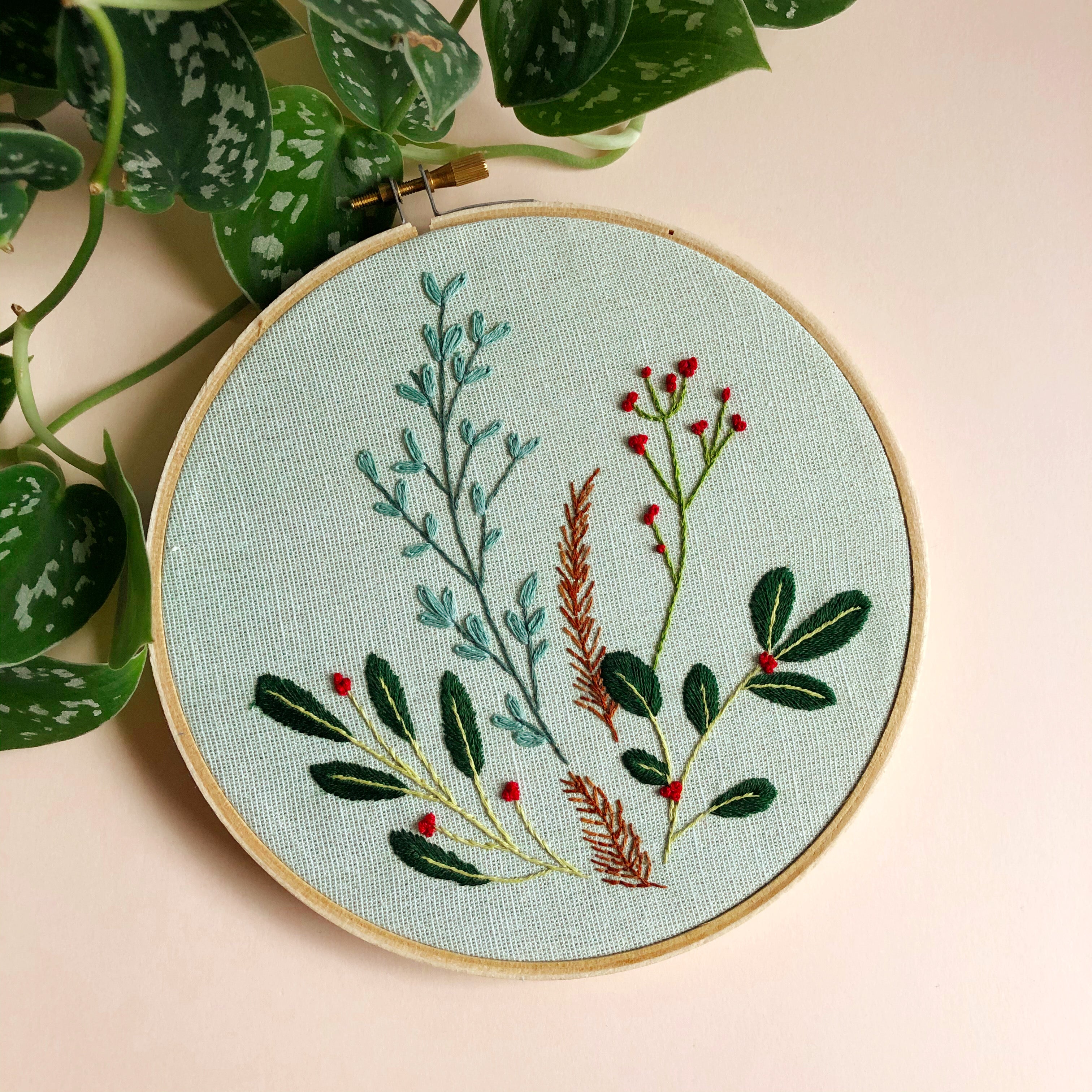 Winter Botanical Embroidery Basics Jan 10th 1-3pm
