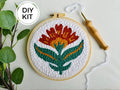 Scandi Floral Punch Needle Embroidery DIY Kit for Beginners