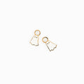 Ghost Charm Earring - Hypoallergenic, Flat Back, Girl Gift