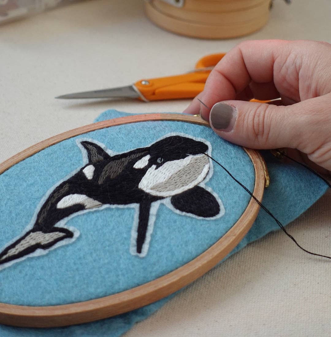 Orca Embroidered Patch Kit