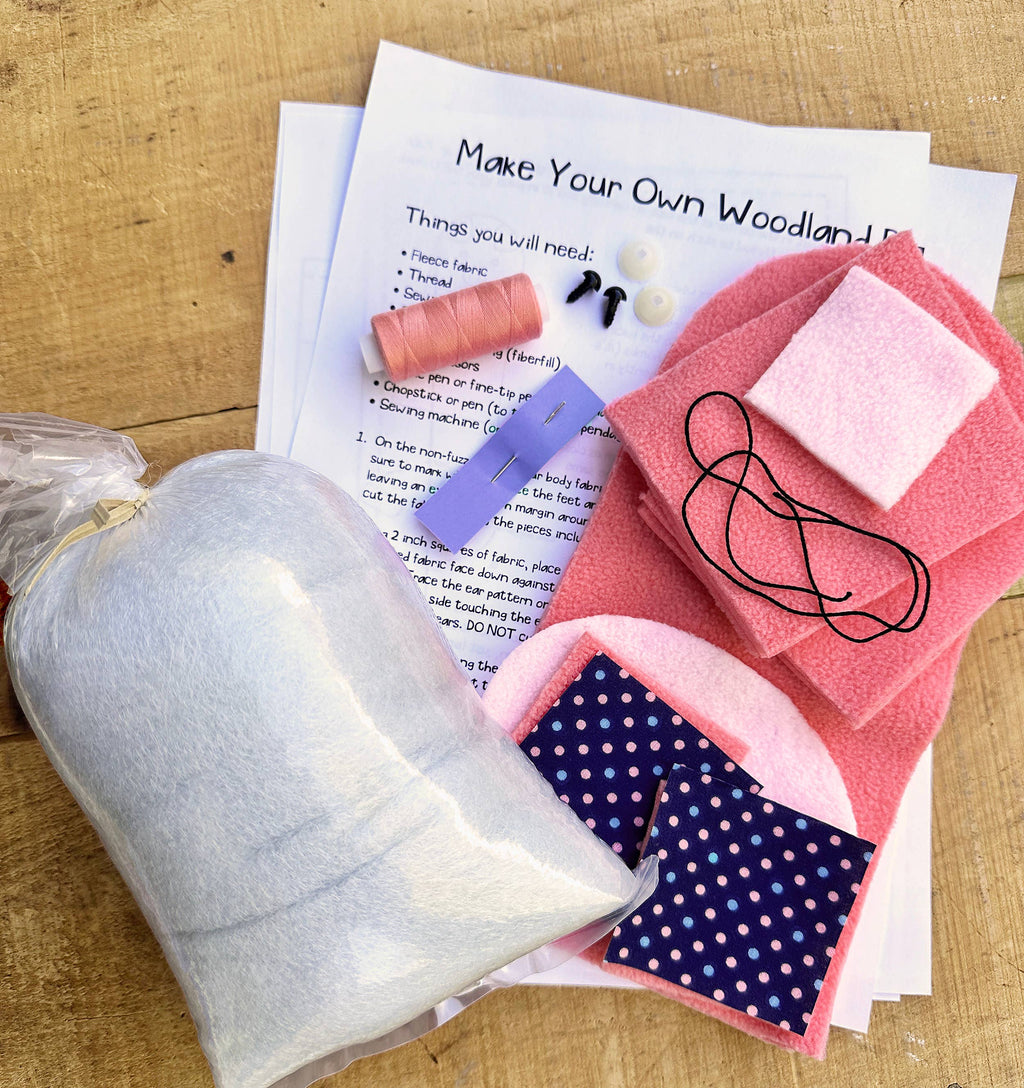 Woodland Pig DIY Plush Sewing Kit