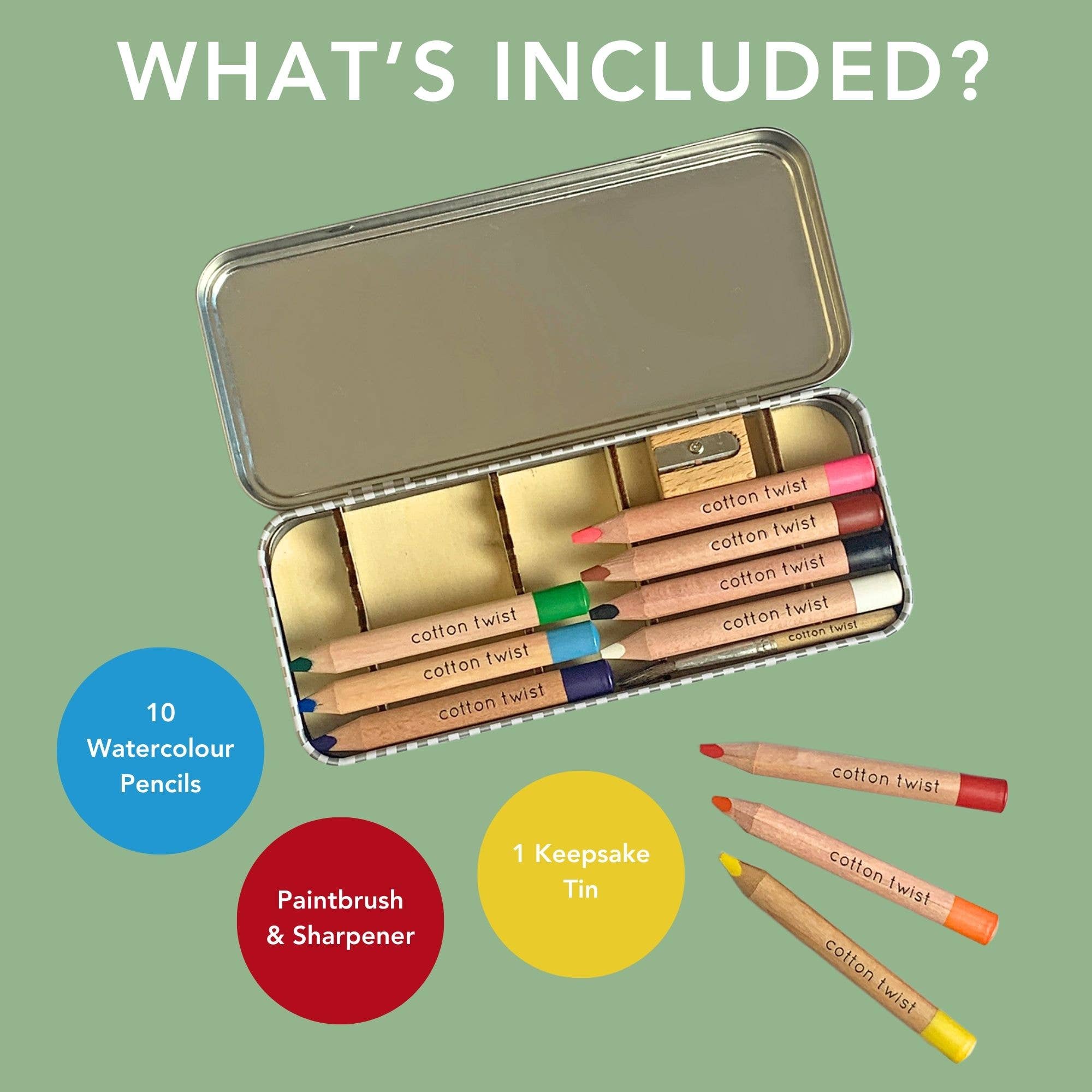 Bright Mix Watercolor Pencils Set