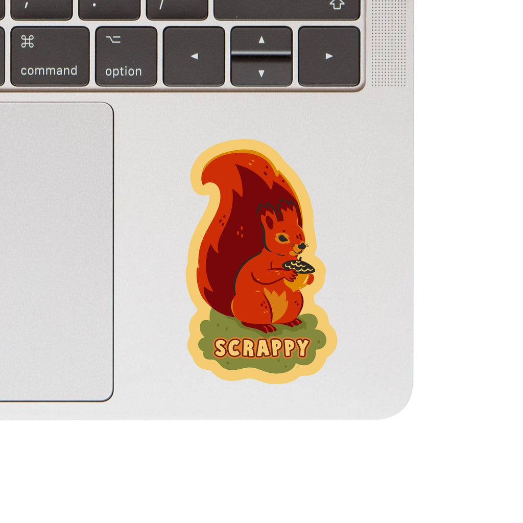 Scrappy Squirrel High Quality Vinyl Sticker