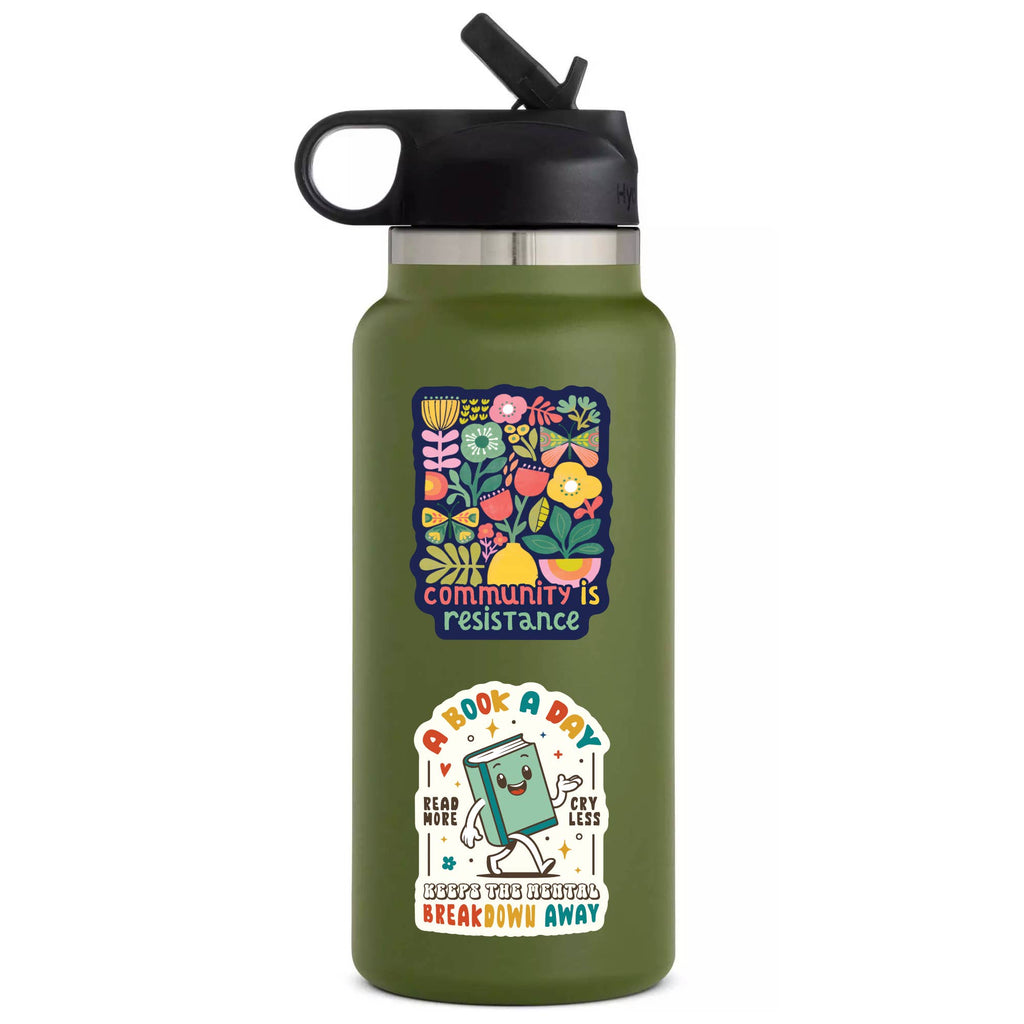 Community Is Resistance Floral High Quality Vinyl Sticker