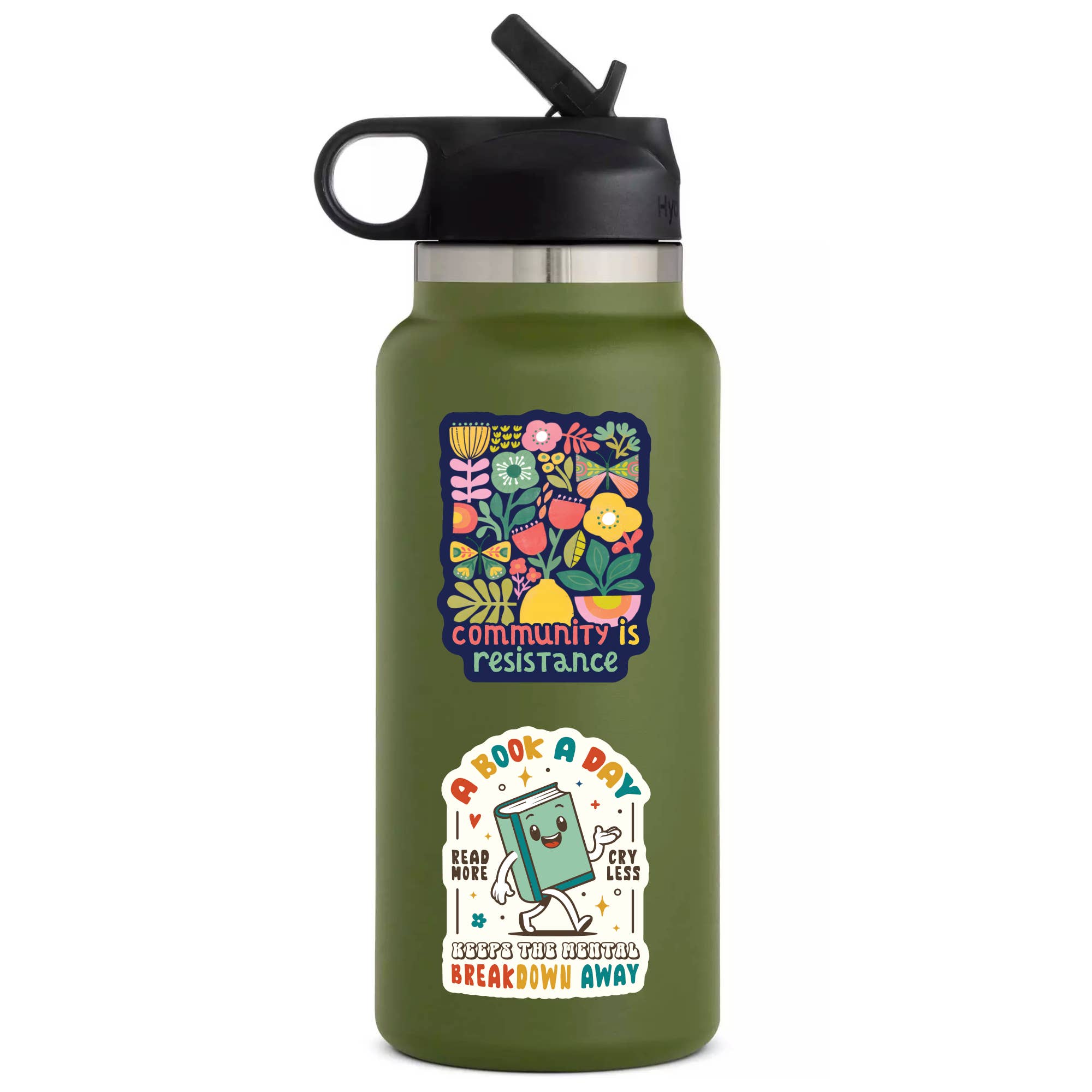 Community Is Resistance Floral High Quality Vinyl Sticker