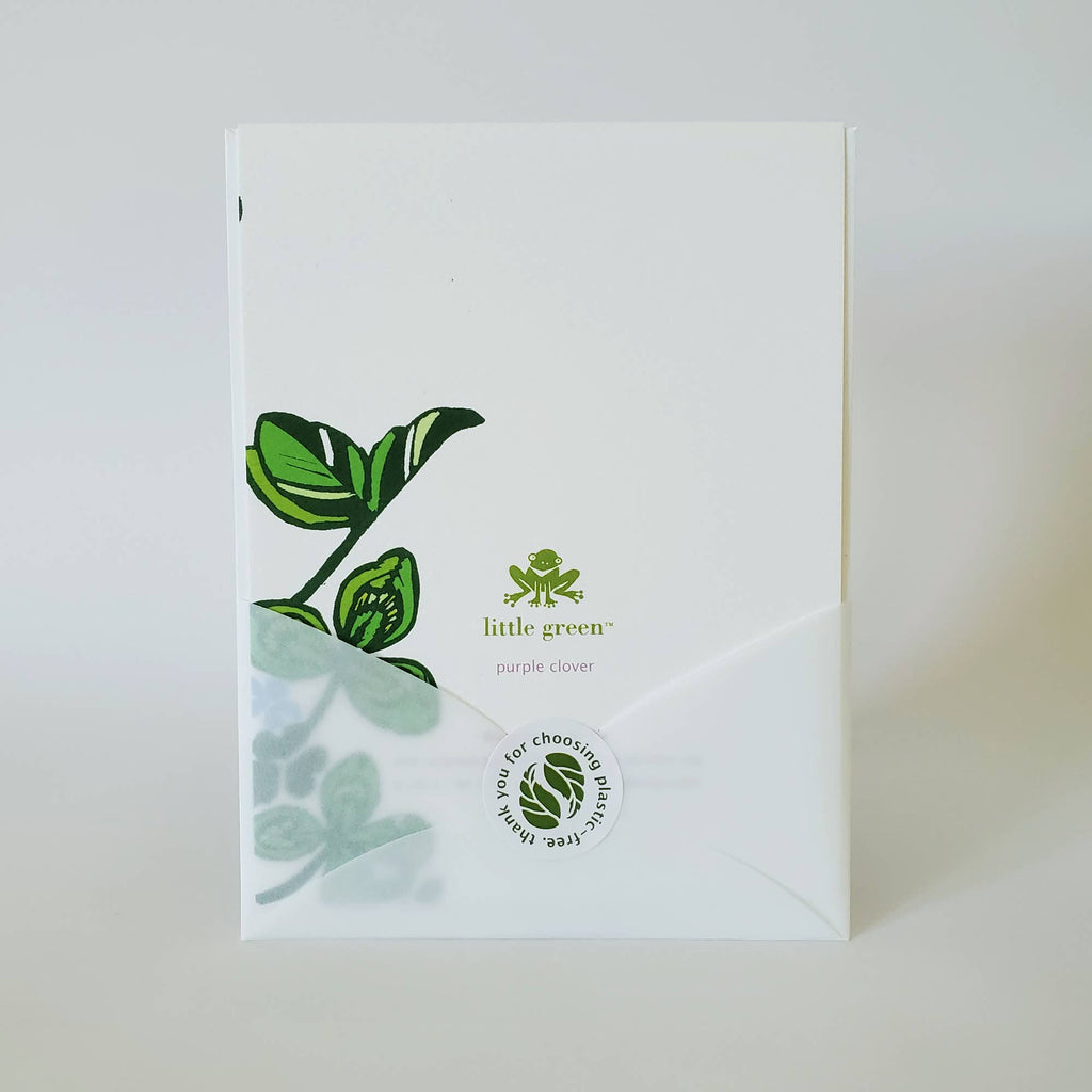Botanical Spring Trillium Blank Note Card / Greeting Card