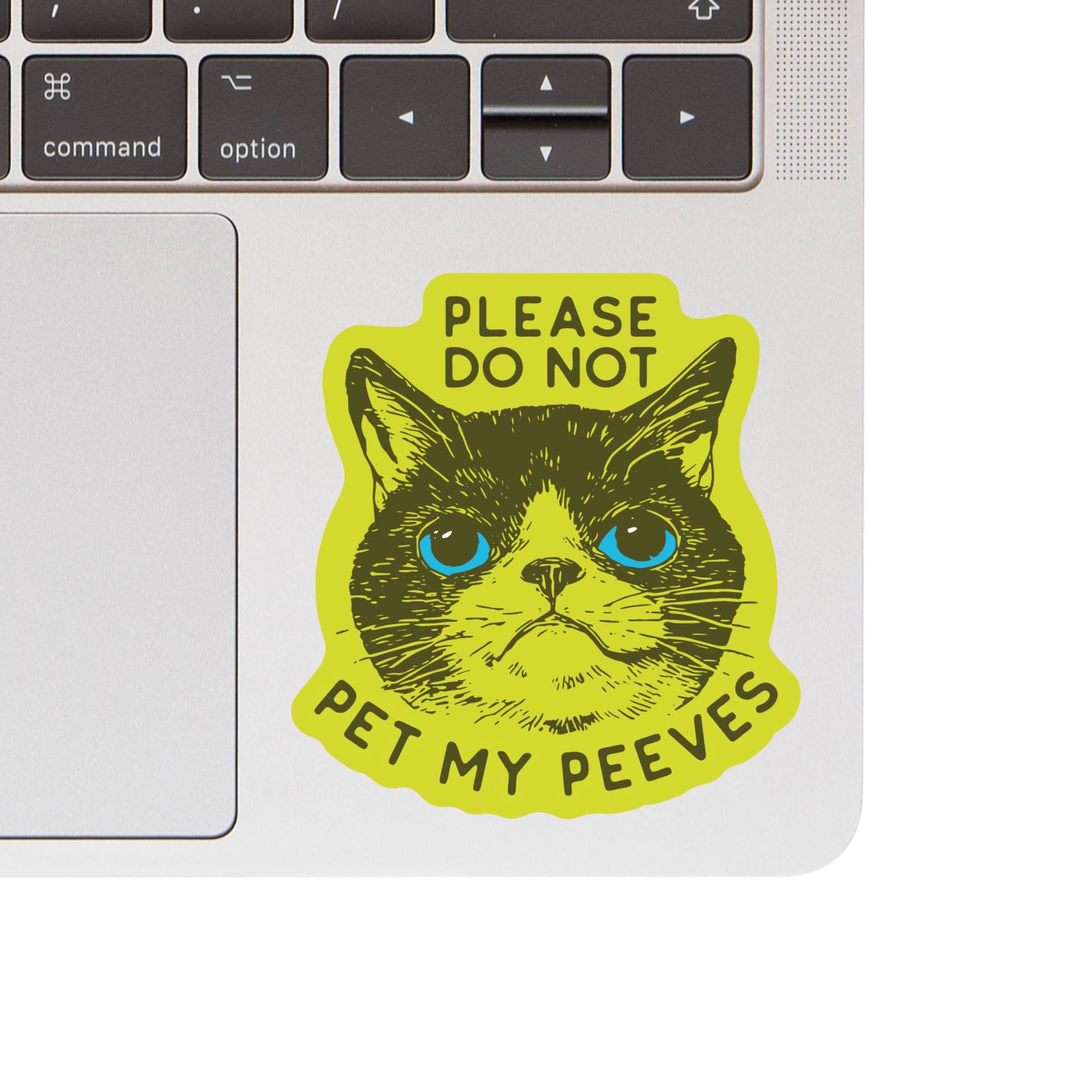 Please Do Not Pet My Peeves Cat High Quality Vinyl Sticker