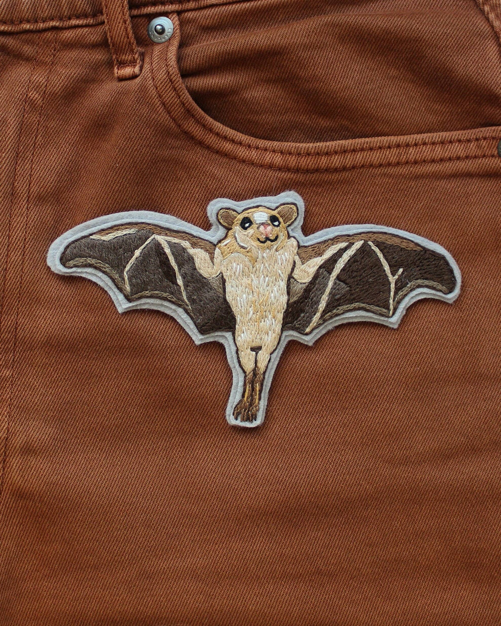 Dwarf Bat Embroidered Patch Kit