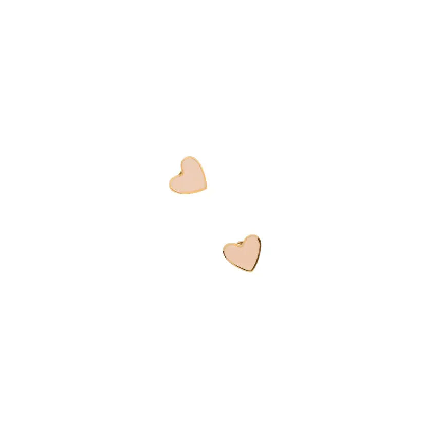 Enamel Heart Earrings