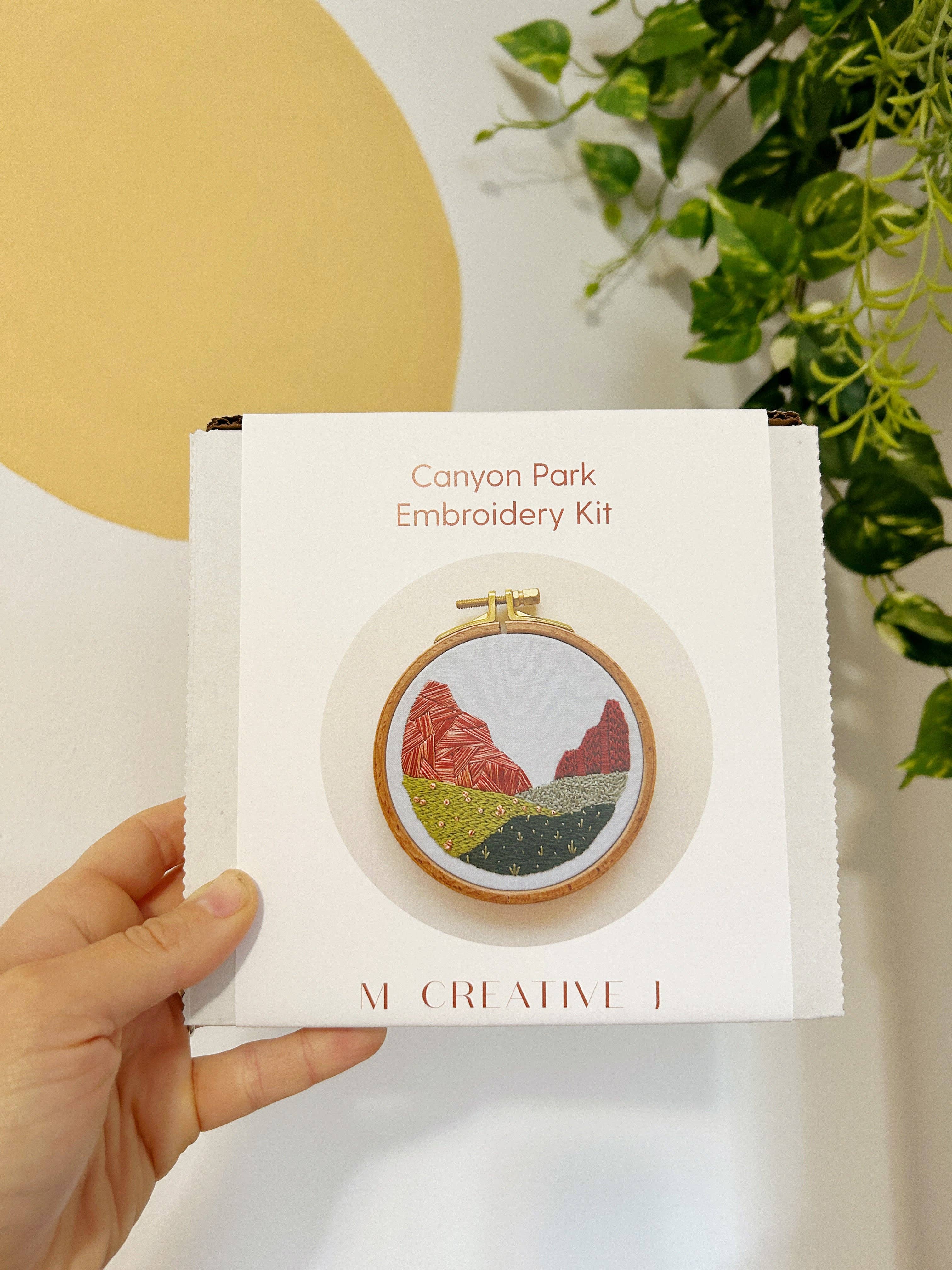 Canyon Park - Desert Landscape Embroidery Kit for Intermediate Stitchers
