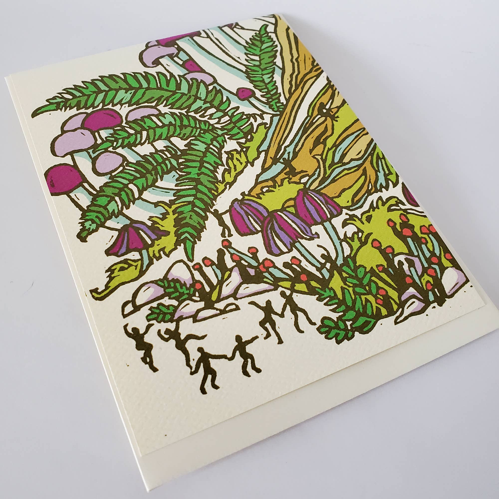 Fall Fairy Mushroom Birthday Greeting Card