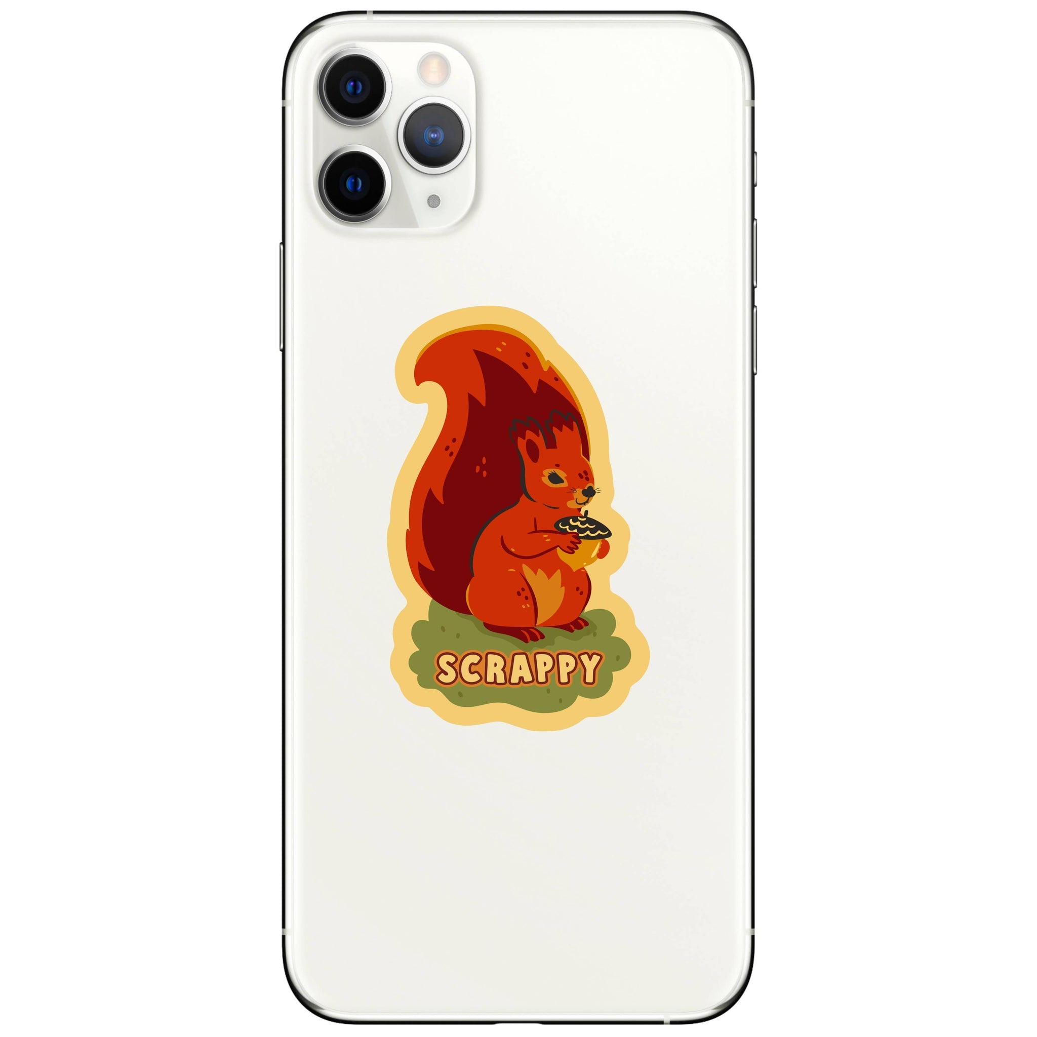Scrappy Squirrel High Quality Vinyl Sticker