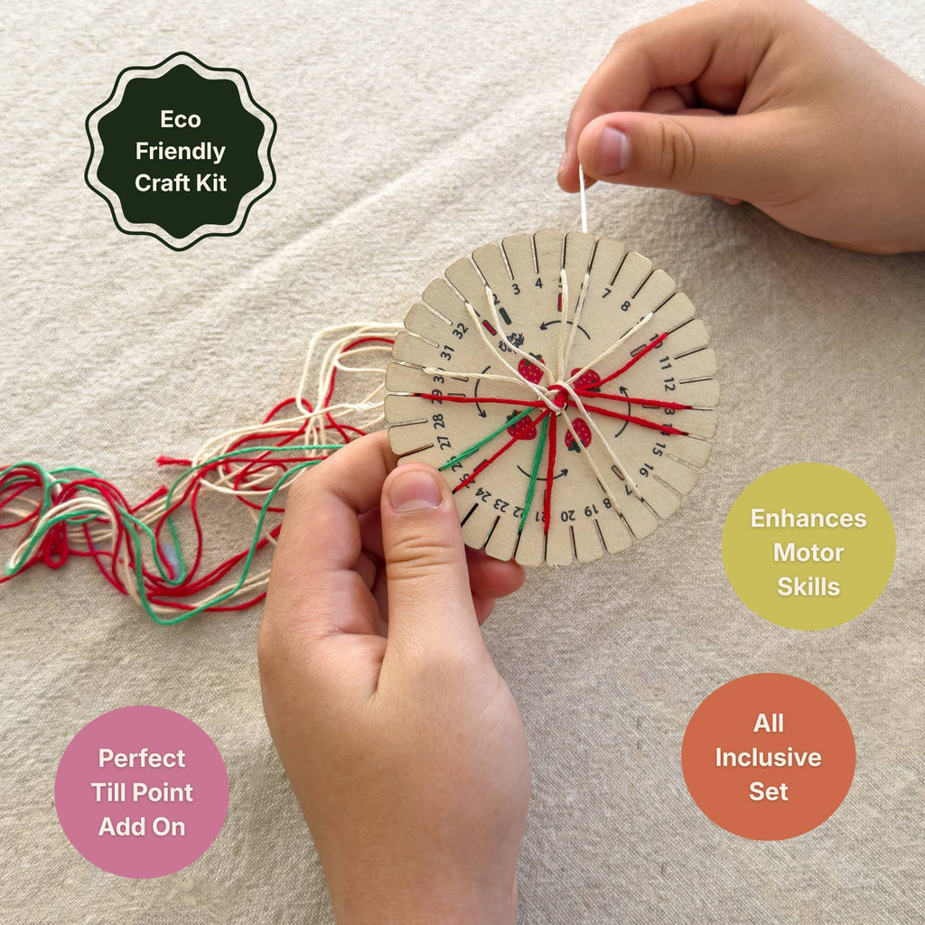 Make Your Own Strawberry Kumihimo Bracelet Kit