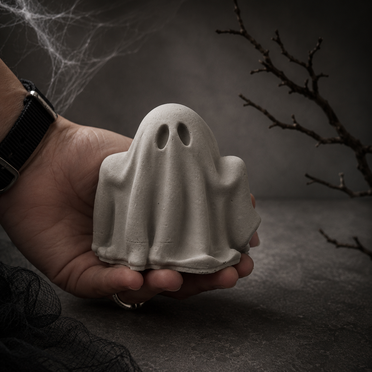 Concrete Ghost & Halloween Tray Workshop - Pour & Paint Oct 10th 6:30-8:30pm