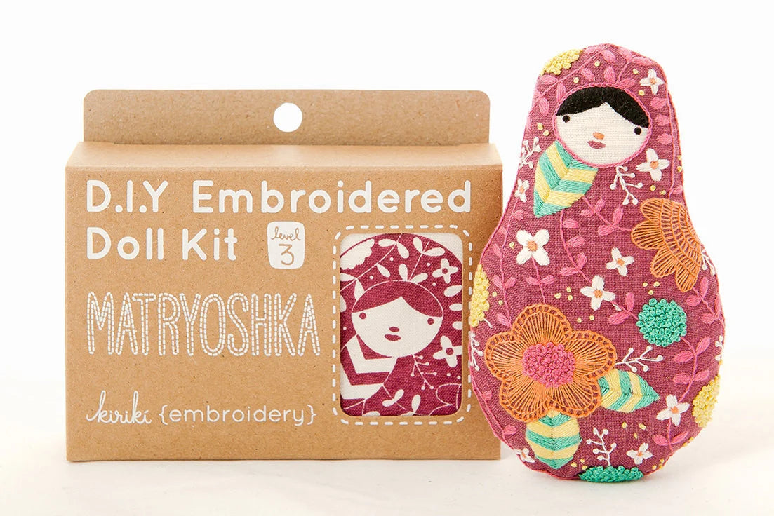 DIY Embroidery Doll Kits by kiriki press