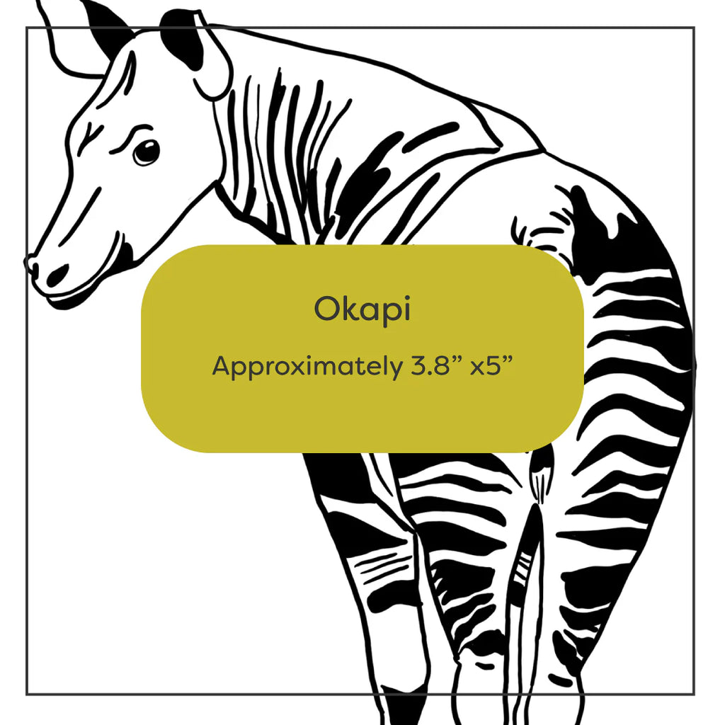 Wild Animal Embroidery Stick-and-Stitch Pattern Packs