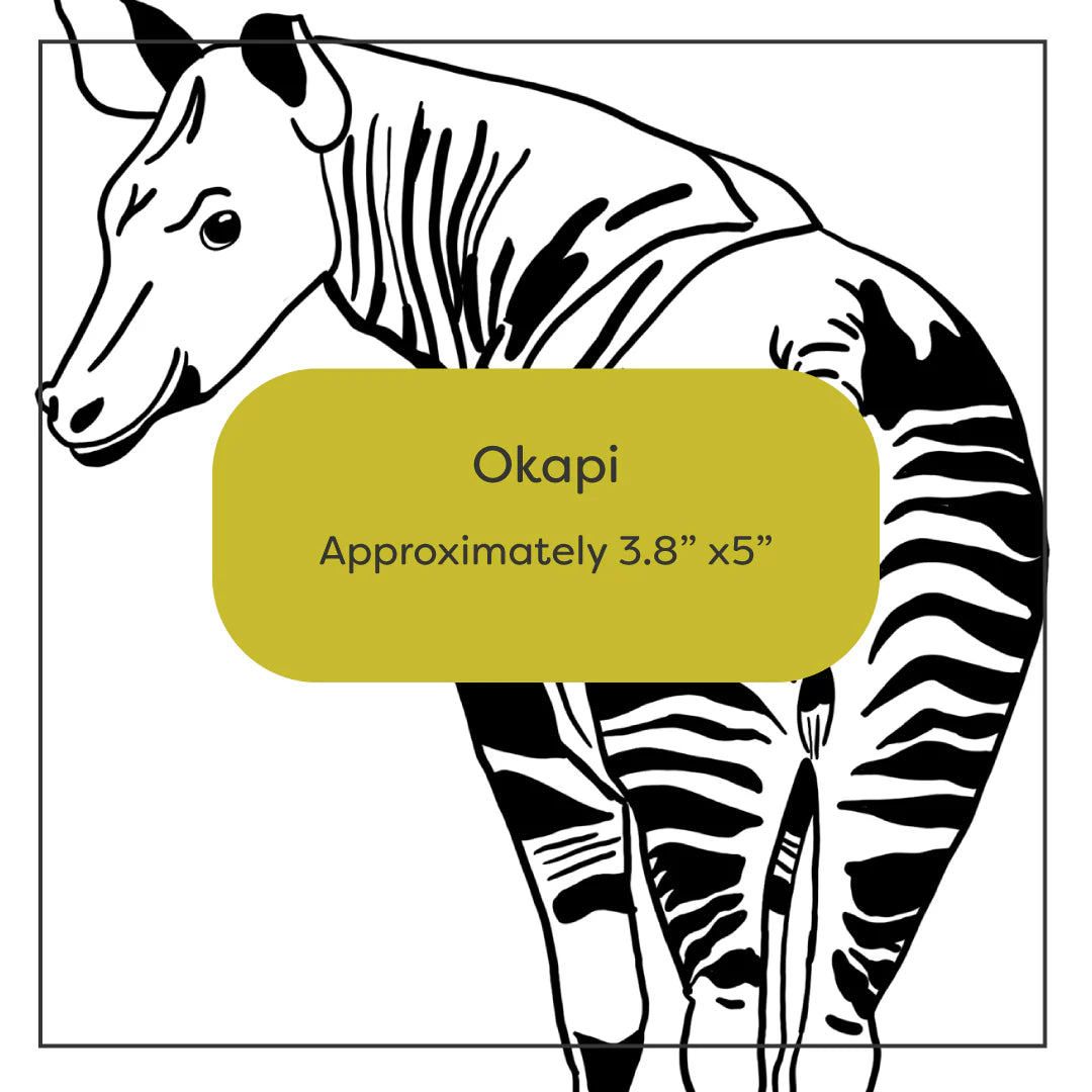 Wild Animal Embroidery Stick-and-Stitch Pattern Packs